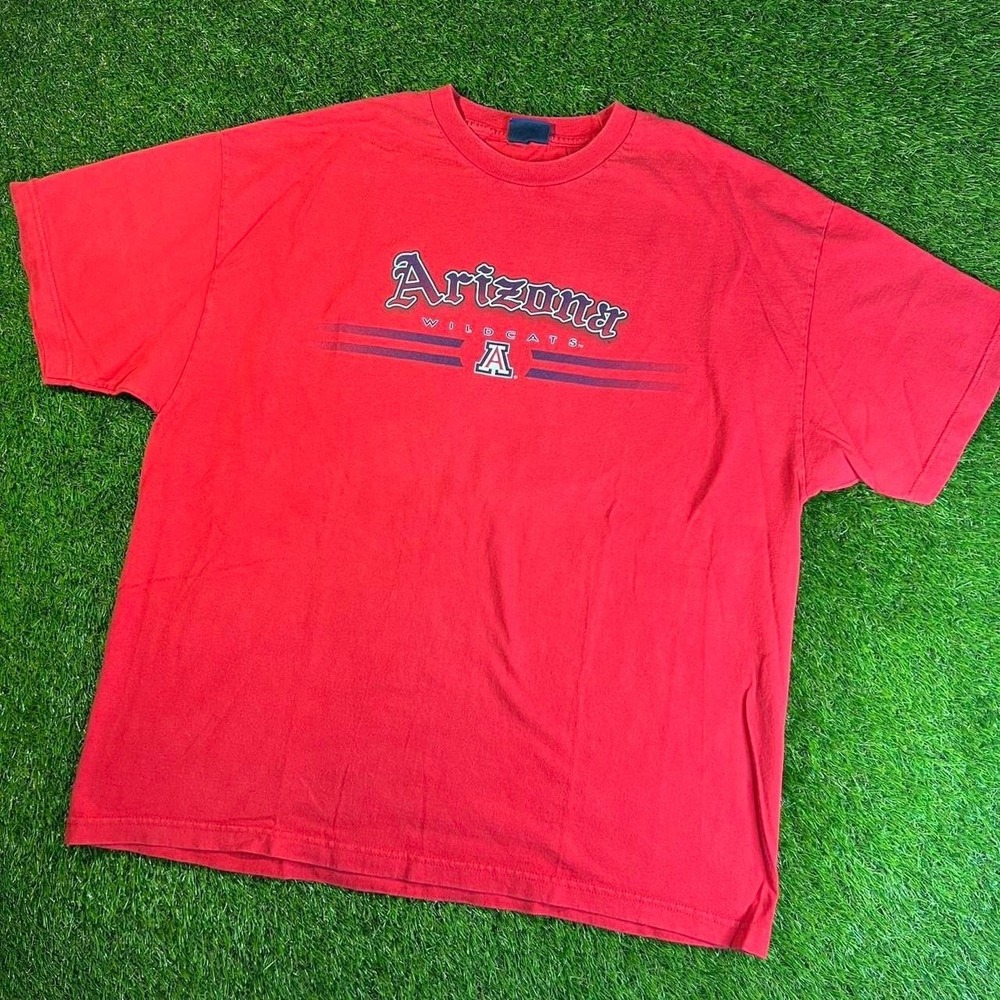 Vintage Arizona Wildcats T Shirt Red NCAA College Sports Tee Mens XXL USA